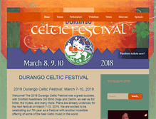 Tablet Screenshot of durangocelticfestival.com